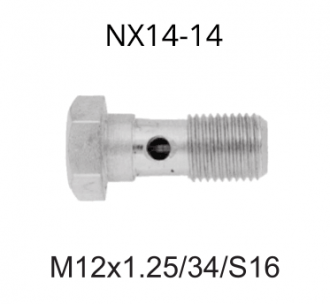 Штуцер крепления тормозного шланга NX14-14