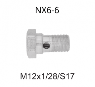 Штуцер крепления тормозного шланга NX6-6